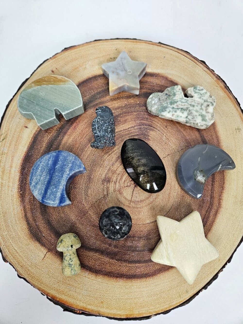 Bundle of 10 Assorted Crystal Stone Carving Set